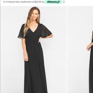 Show me your mumu - Emily empire maxi dress- black chiffon
